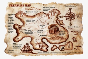 Treasure Map Of Happiness - Treasure Map Tea Bag