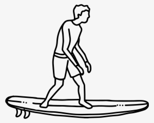 Learn The Basics Of The Surf Stance And Surf Better, - Easy Surfer Drawing