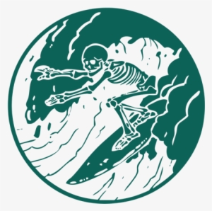 surfing skeleton3 - emblem