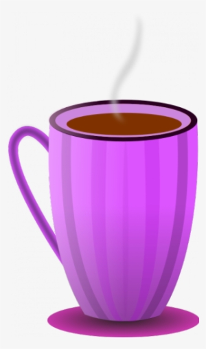 Org-purple Tea Mug Vector Image - Clipart Cup Hot Chocolate