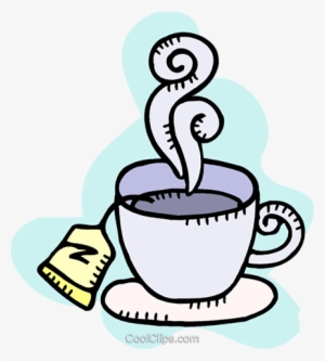 Hot Cup Of Tea Royalty Free Vector Clip Art Illustration - Clipart Xícara De Chá