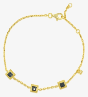 Tria Sapphire Yellow Gold Bracelet