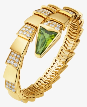 Luxury Bvlgari Serpenti Bracelet Yellow Gold With Peridot - Bvlgari Bracelet Serpenti