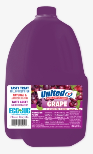 Grape Drink - United Dairy United Ultra Skim Milk Gallon