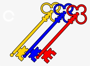 Llaves Tricolor 1 Clip Art - Key