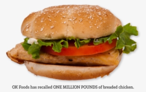 The Recall Affects 933,272 Pounds Of Breaded Chicken, - A&w Third Pounder Burger Png