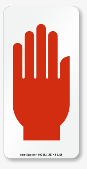Hand Symbol In Red Sign - No Enterenc