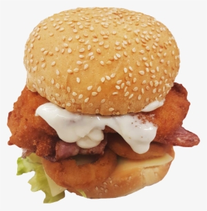 Crackerjack Chicken Onion Stack Burger