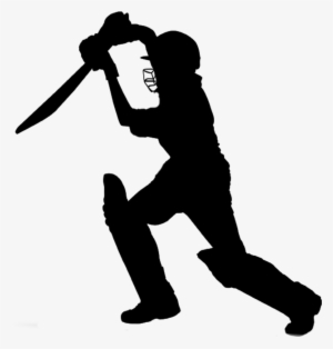 Cricket Batsman Vector Png - Cricket Png