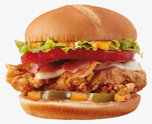 Flamethrower Crispy Chicken Burger - Chicken Burger Wuth Beef