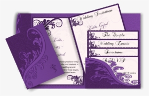 Best Indian Wedding Invitation Cards Designs Yaseen - Purple Design For Wedding Invitation