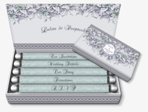 Sea Green & Silver Box Email Wedding Invitation - Latest Wedding Card Styles