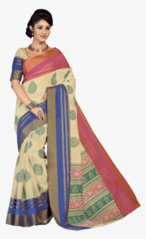 Picture Free Library Sarees - Cotton Saree Images Png
