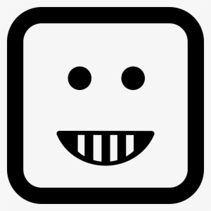 Emoticon Happy Smiling Square Face Shape Svg Png Icon