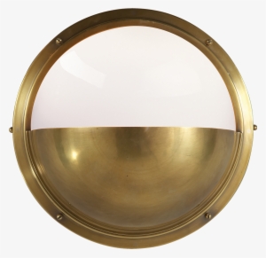 Pelham Moon Light In Polished Nickel With White Glass