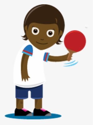 Children Playing Sports - Table Tennis Cartoon Png