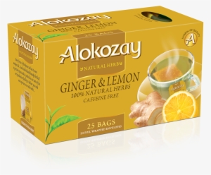 Ginger Lemon Tea - Alokozay Ginger And Lemon Tea