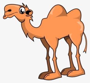 camels clipart 2 hump - cartoon camel two humps