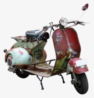 Scooter Png Image With Transparent Background - Old Model Scooter Png