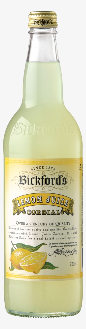 Bickford's Lemon Juice Cordial 750ml - Bickfords Cordial