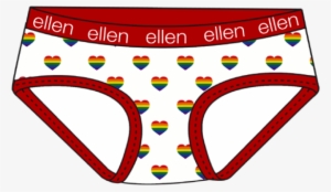 Ellen Show Rainbow Heart Girls Underwear - Ellen Show Kids Underwear Girls