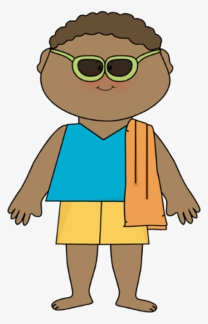 Summer Kids Clip Art - Boy With Sunglasses Clipart