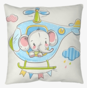 Can Be Used For Baby T-shirt Print, Fashion Print Design, - Elefante No Helicóptero