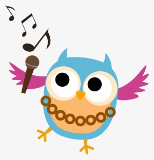 Vocal Group Classes - Owl Singing Clip Art