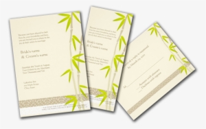 Bamboo Design Wedding Invitations - Bamboo Clip Art