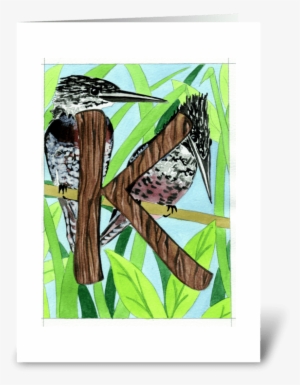 K For Kingfisher Greeting Card - Monarch Butterfly
