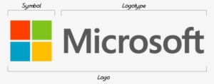 1 Microsoft Logo Typeface - Logo With Colored Squares