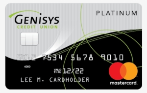 Genisys Credit Union Platinum Mastercard® Shown - Genisys Credit Union Card