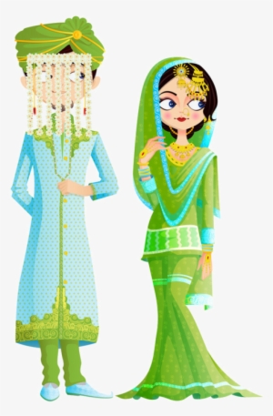 Personnages, Illustration, Individu, Personne, Gens - Muslim Wedding Couple Vector