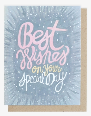 Best Wishes Card - Calligraphy