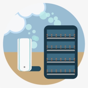 Icons Cloud Server - Illustration