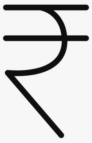 4500 - Outline Picture Of Rupee Symbol