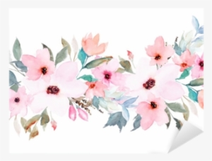 Watercolor Floral Template For Wedding Cards, Invitations,
