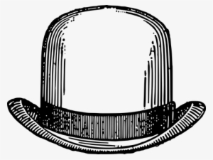 Bowler Hat Vintage Retro Man Fashion Male - Bowler Hat Clip Art