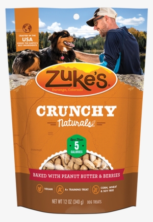 Crunchy Naturals 5s Baked With Peanut Butter & Berries - Zukes Crunchy