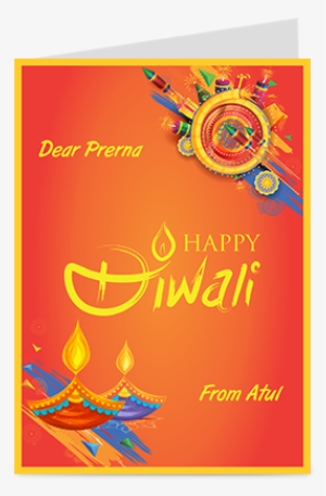 Designer Happy Diwali Greeting Card - Happy Diwali Vector Png