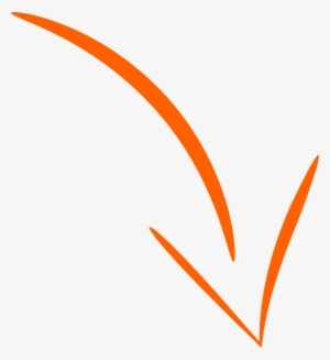 Free Vector Curved Arrow - Curved Orange Arrow Png