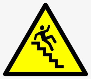 stairway clipart - caution stairs sign