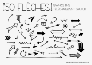 J'ai Commencé Par Faire Une Planche De Flèches En Tous - Fléches Png