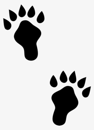 Otter Clipart Paws - Rubber Stamp