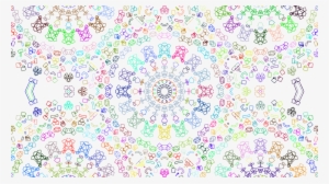 Abstract Art Textile Kaleidoscope Floral Design - Clip Art