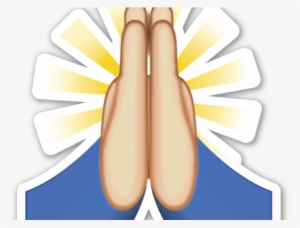 Hand Emoji Clipart Pray - Emoji Orando Png