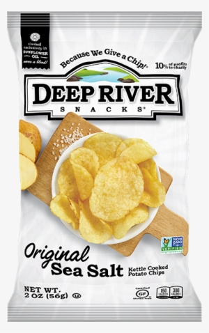Original Sea Salt Kettle Cooked Potato Chips - Deep River Chips Sea Salt