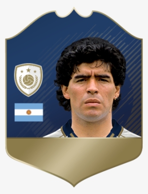 Fifa 18 Icon Diego Maradona Fut Card Png - Fifa 18 Icon Card