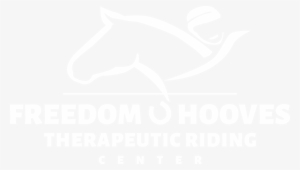 Freedom Hooves New Logo White - Freedom Hooves Therapeutic Riding Center