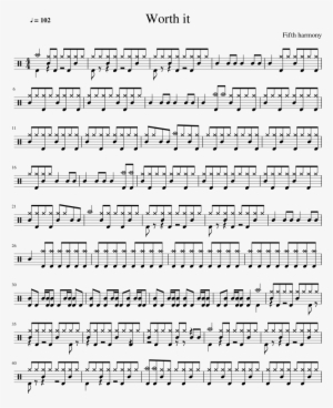 Fifth Harmony Sheet Music For Percussion Download Free - Inception Sheet Music